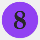 Recherche de numéro 8 autocollants Nombre