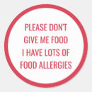 Recherche de alerte autocollants Allergie