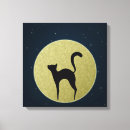 Recherche de silhouette chat toiles Noir