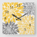 Recherche de jaune et gris horloges Tendance