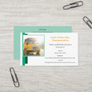 Recherche de chauffeur de bus cartes visite Autobus scolaire jaune