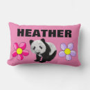 Recherche de pandas coussins Rose