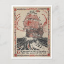 Recherche de bateau de pirates cartes postales Océan
