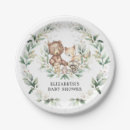 Recherche de hérisson mignon assiettes en papier Animaux de la forêt