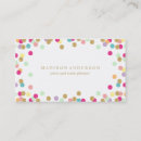 Recherche de confetti cartes visite Photographie