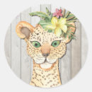 Recherche de taches de guépard autocollants Floral
