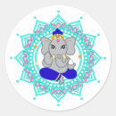 Recherche de mandala bleu autocollants Yoga