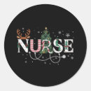 Recherche de infirmière préférée autocollants Xmas