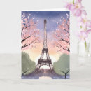 Recherche de peintures de tour eiffel vœux cartes Voyage