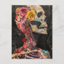 Recherche de squelette halloween cartes postales Noir