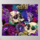 Recherche de crâne psychédélique posters Champignon