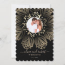 Recherche de black and gold mariage invitations Géométrique