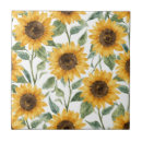 Recherche de tournesols carreaux Aquarelle
