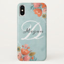 Recherche de floral monogram iphone x coques Girly