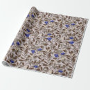 Recherche de myrtille papier cadeau Bleu