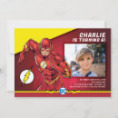 Recherche de flash anniversaire invitations Superhero