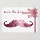 Recherche de moustache rose invitations Rétro