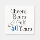 Recherche de 40 ans serviettes Quarantième