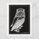 Recherche de hibou noir et blanc posters Vintage