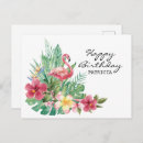 Recherche de flamingo vœux cartes Hawaïen