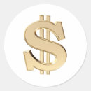 Recherche de symbole dollar autocollants Finance