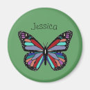 Recherche de papillon vert magnets Décoratif