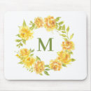 Recherche de couronne rose tapis souris Aquarelle