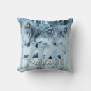 Recherche de loup dans la neige coussins Faune