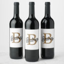 Recherche de moderne bouteilles vin étiquettes Noir et or