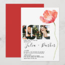 Recherche de poppy mariage invitations Rouge