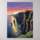 Recherche de l irlande posters Falaises de moher