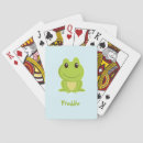 Recherche de grenouille verte jeux de cartes Mignon