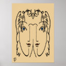 Recherche de visage deux posters Visages