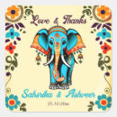 Recherche de beau carrés autocollants Éléphant