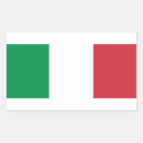Recherche de drapeau italien autocollants Blanc