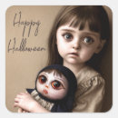 Recherche de poupées effrayantes autocollants Halloween