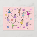 Recherche de professeur de danse cartes postales Ballerine