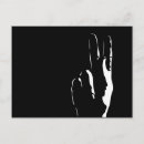 Recherche de langue des signes cartes postales Main humaine