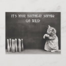 Recherche de anniversaire vintage chat cartes invitations Mignon