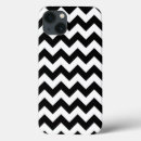 Recherche de zigzag noir et blanc iphone coques Motif géométrique