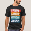Recherche de papa électricien tshirts Père