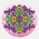 Recherche de libellules colorées autocollants Violet