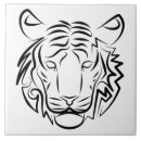 Recherche de tigre blanc carreaux Noir et blanc