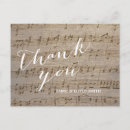 Recherche de mariage de musique cartes postales Vintage