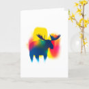 Recherche de animal abstrait vœux cartes Bleu