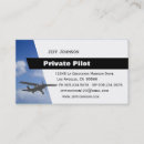Recherche de pilote privé cartes visite Moderne