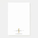 Recherche de monogrammed post its Script