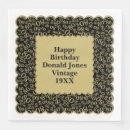Recherche de anniversaire 80 ans serviettes Noir or