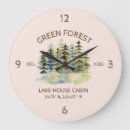 Recherche de vert forêt horloges Bois