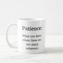 Recherche de la patience tasses Humour